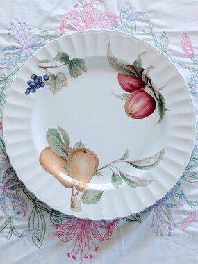 VTG Mikasa Maxima Belle Terre Chop Plate 12 1/8" CAJ05 Round Platter Meat Plate